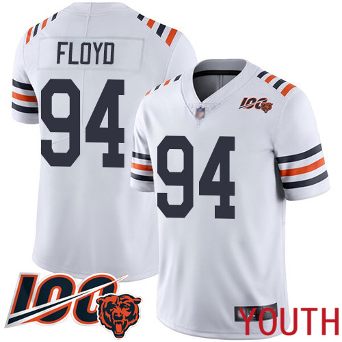 Chicago Bears Limited White Youth Leonard Floyd Jersey NFL Football #94 100th Season->chicago bears->NFL Jersey